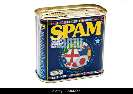 Anneau peut de Spam et ham de porc haché Banque D'Images