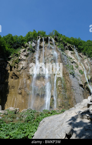 Le parc national des Lacs de Plitvice en Croatie Banque D'Images