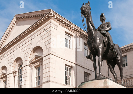 Statue du Maréchal Garnet Joseph Wolseley, 1er vicomte Wolseley (1833-1913), Horse Guards Parade, Londres, Royaume-Uni Banque D'Images