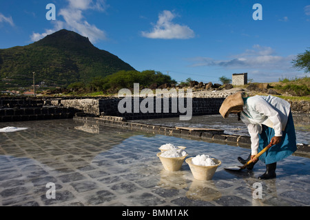 L'Ile Maurice, dans l'ouest de l'Ile Maurice, Tamarin, Salt Pond Banque D'Images