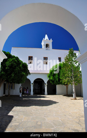 Puig d'en Missa, l'Église Sant Miquel de Balansat, Ibiza, Baléares, Espagne Banque D'Images