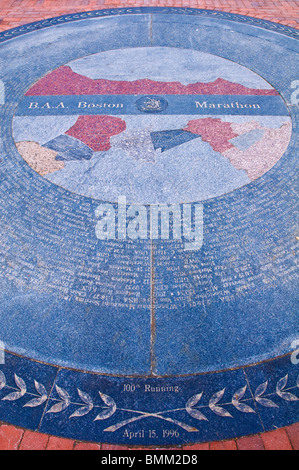 Monument à Marathon de Boston Copley Square, Boston, Massachusetts Banque D'Images