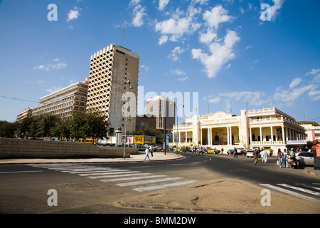 Sénégal, Dakar. La place de l'indépendance (Place de l'indépendance Banque D'Images