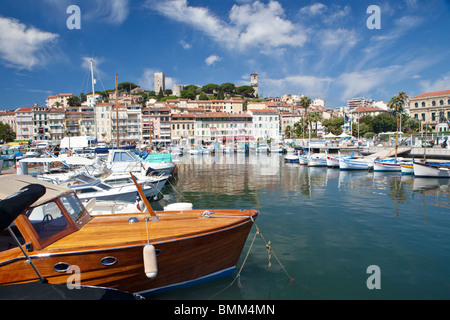 Le port de Cannes, France, Provence, Alpes Maritimes, Côte d'Azur, Côte d'Azur, Europe Banque D'Images