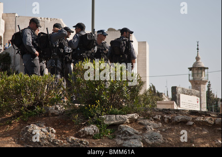 Manifestation hebdomadaire à Sheikh Jarrah à Jérusalem-Est Banque D'Images