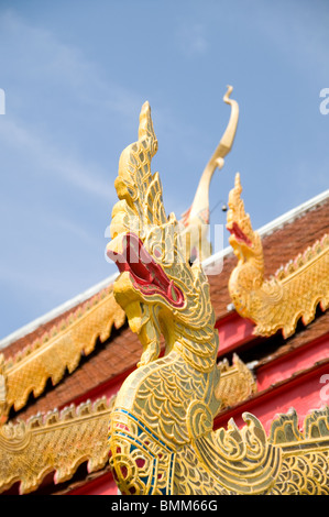 Temple de Chiang Mai, Thaïlande - Wat Phrathat Doi Suthep Banque D'Images