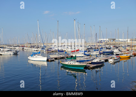 Port de Dún Laoghaire, Co Dublin, République d'Irlande Banque D'Images