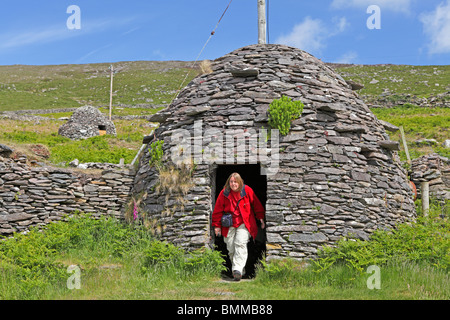 Construction de ruche près de Slea Head, péninsule de Dingle, comté de Kerry, Irlande Banque D'Images