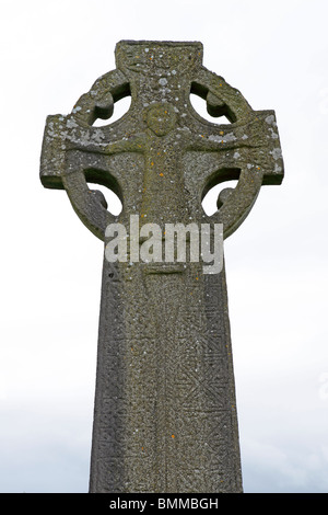 Croix de l'Ouest, Kilfenora, Burren, comté de Clare, Irlande Banque D'Images