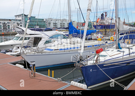 Port de la ville de Galway, en République d'Irlande Banque D'Images