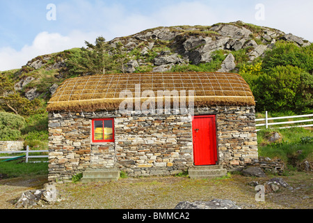 Cottage irlandais au Folk Village dans Greeneville, Co Donegal, République d'Irlande Banque D'Images