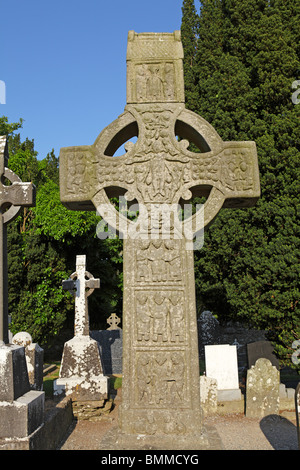 La Croix de Muiredach, Monasterboice, près de Drogheda, co Louth, République d'Irlande Banque D'Images