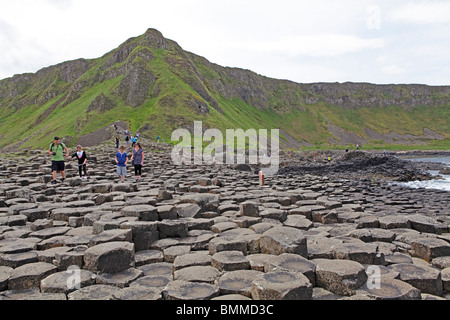 Giant's Causeway, co Antrim, en Irlande du Nord Banque D'Images