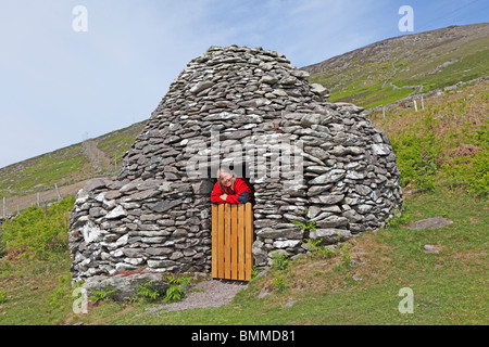 Construction de ruche près de Slea Head, péninsule de Dingle, comté de Kerry, Irlande Banque D'Images