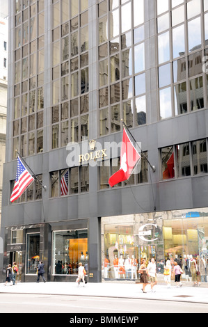Boutique Rolex, New York City, USA Photo Stock - Alamy