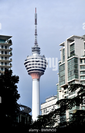 Les bâtiments, la tour Menara, Kuala Lumpur, Malaisie Banque D'Images