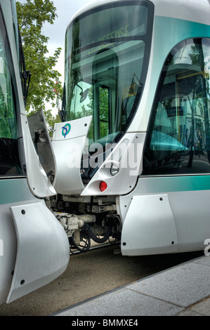 Paris, Tramway T2 Banque D'Images