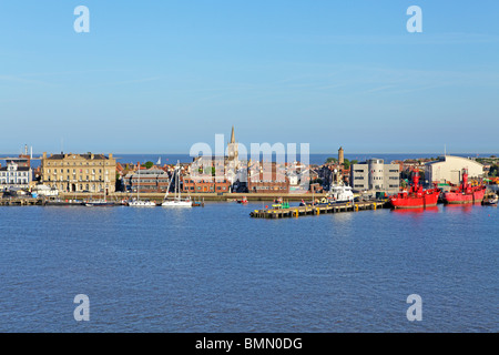 Port de Harwich, Angleterre, Royaume-Uni Banque D'Images