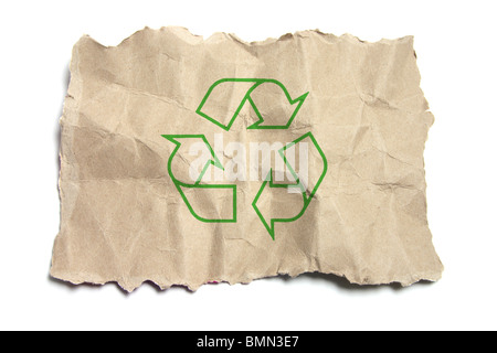 Réutilisez le signe Banque D'Images