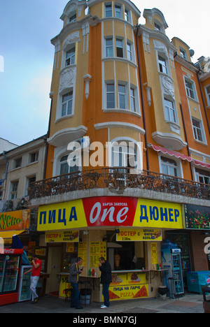 Döner Kebab Shop Plovdiv Bulgarie Europe Banque D'Images