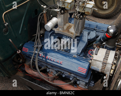 Cadillac V8 moteur de voiture. Banque D'Images