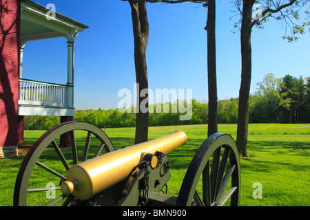 La maison de ferme Worthington, champ de bataille National Battlefield Park, Frederick, Maryland, USA Banque D'Images