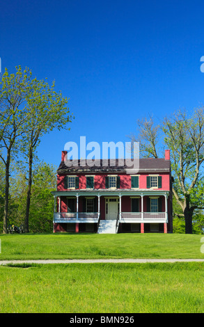 La maison de ferme Worthington, champ de bataille National Battlefield Park, Frederick, Maryland, USA Banque D'Images