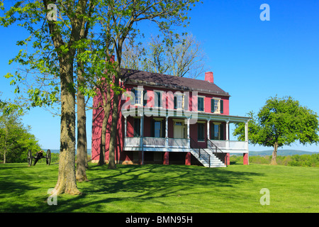 La maison de ferme Worthington, champ de bataille National Battlefield Park, Frederick, Maryland, USA Banque D'Images