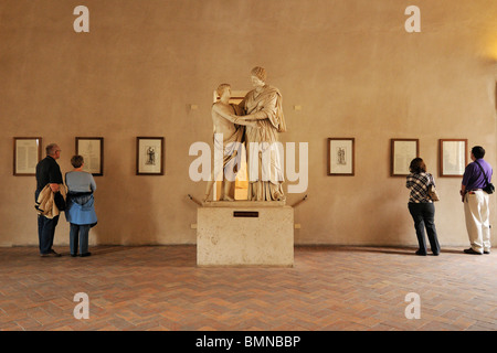 Rome. L'Italie. Musée national de Rome. Palazzo Altemps. Oreste ed Elettra signé par sculpteur grec Menelaos (1er siècle après J.C.) Banque D'Images