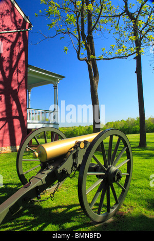 La maison de ferme Worthington, champ de bataille National Battlefield Park, Frederick, Maryland, USA Banque D'Images