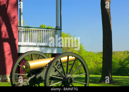 La maison de ferme Worthington, champ de bataille National Battlefield Park, Frederick, Maryland, USA Banque D'Images