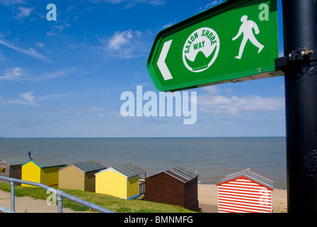 L'Europe, Royaume-Uni, Angleterre, Kent, Whitstable, plage de Tankerton Banque D'Images