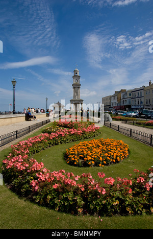 L'Europe, Royaume-Uni, Angleterre, Kent, Herne Bay Gardens Clocktower Banque D'Images