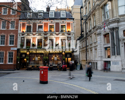 L'Europe, Royaume-Uni, Angleterre, Londres, Sherlock Holmes Pub Banque D'Images