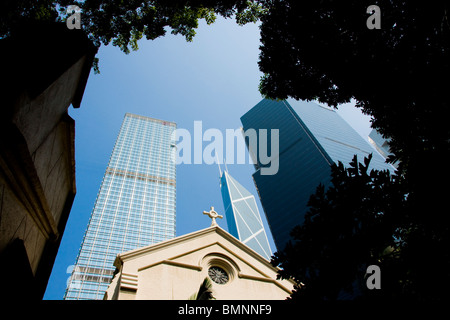 Hong Kong, le Centre de la cathédrale St Jean Banque D'Images