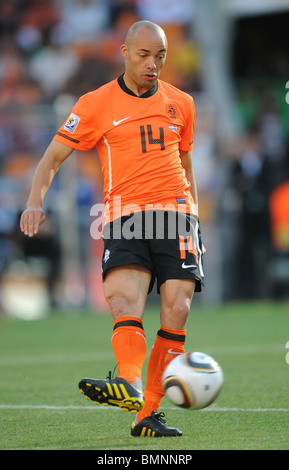 DEMY DE ZEEUW HOLLAND SOCCER CITY AFRIQUE DU SUD 14 Juin 2010 Banque D'Images