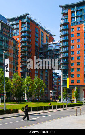 Leftbank Spinningfields immeubles au développement, Manchester, Angleterre, RU Banque D'Images