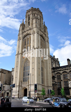 Wills Memorial Building, l'Université de Bristol, Park Street, Bristol, Angleterre, Royaume-Uni Banque D'Images