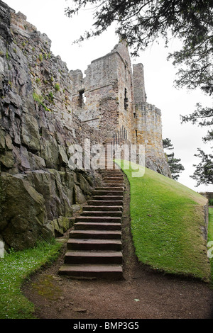 Étapes à Dirleton castle. East Lothian Banque D'Images