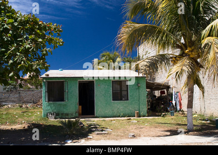 Petite maison, dans le Corral del Risco, un petit village situé dans l'État de Nayarit, Mexique Banque D'Images