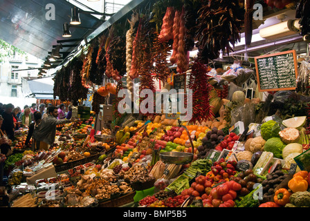 Mercat de la Boqueria, Barcelone, Espagne Banque D'Images