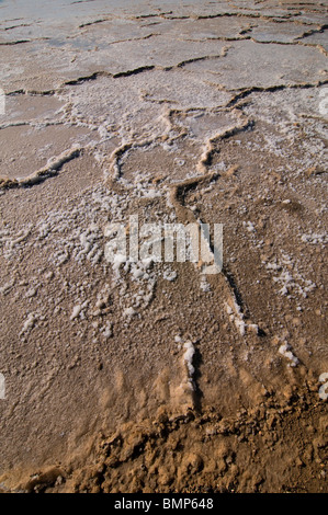 Étangs d'évaporation exploités par l'usine de potasse « Dead Sea Works » qui extrait commercialement des minéraux des bassins d'évaporation dans le sud de la mer Morte Israël Banque D'Images