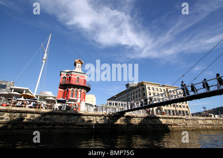 Tour de l'horloge, le Victoria and Alfred Waterfront, Cape Town, Afrique du Sud. Banque D'Images