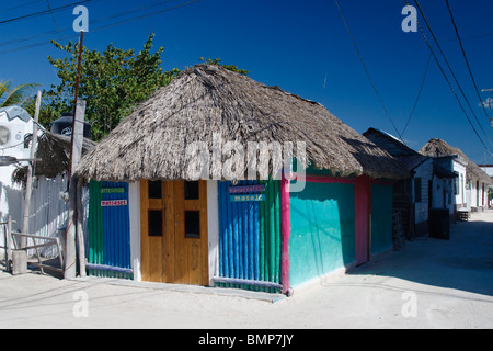 Magasin d'artisanat, Isla Holbox, Quintana Roo, Mexique Banque D'Images