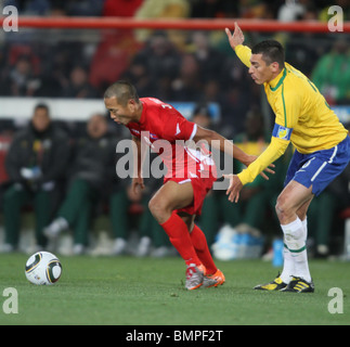 JONG TAE SE & LUCIO BRÉSIL V RPD de Corée ELLIS PARK DE JOHANNESBURG, AFRIQUE DU SUD 15 Juin 2010 Banque D'Images