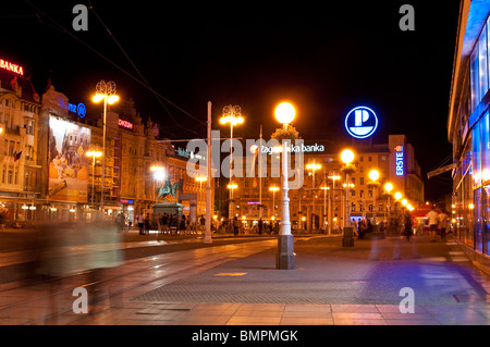 Zagreb, la capitale de la Croatie et de la plus grande ville du pays, est une typique ville d'Europe centrale. Banque D'Images