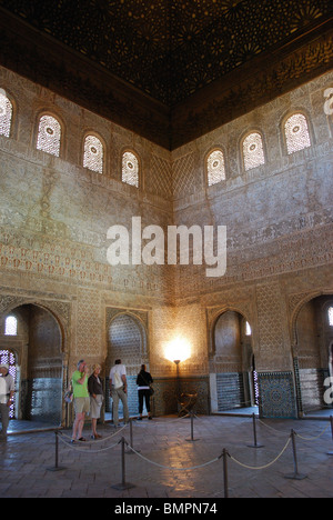 Sala de Embajadores, Palais Nasrides de l'Alhambra Palace, 14e siècle, Grenade, Province de Grenade, Andalousie, Espagne, Europe. Banque D'Images