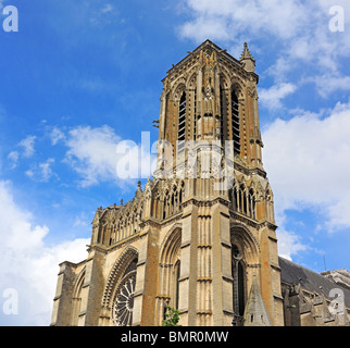 La cathédrale de Soissons, Aisne, Picardie, France Banque D'Images