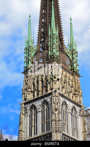 La cathédrale de Rouen, Rouen, Seine-Maritime, Haute-Normandie, France Banque D'Images