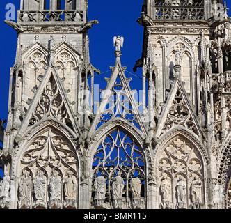 La cathédrale de Rouen, Rouen, Seine-Maritime, Haute-Normandie, France Banque D'Images